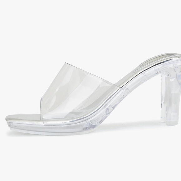 Nbuunbu Clear Platform Heels - Picture 2 of 9